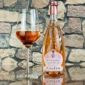Rosa dei Frati - Ca dei Frati wide shot flasche und glas